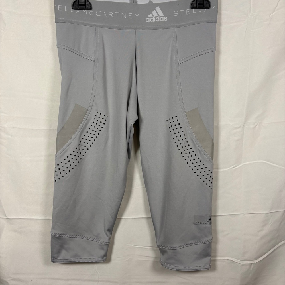 Adidas by Stella McCartney Parley Grey Laser Cut Training Leggings Small